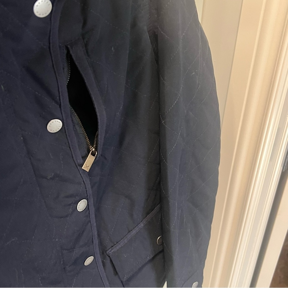 NWT DENVER HAYES Quilted Navy Blue Jacket Women's Size Medium - Picture 10 of 16